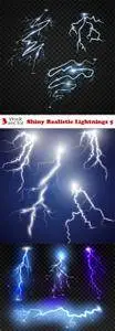 Vectors - Shiny Realistic Lightnings 5