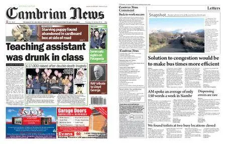 Cambrian News Arfon & Dwyfor – 19 January 2018