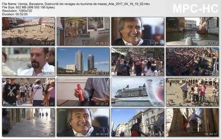 (Arte) Venise, Barcelone, Dubrovnik les ravages du tourisme de masse (2017)