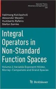Integral Operators in Non-Standard Function Spaces: Volume 2: Variable Exponent Hölder, Morrey-Campanato and Grand Spaces