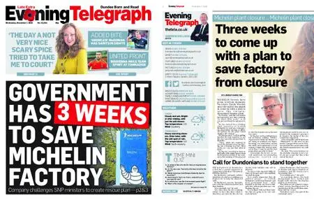 Evening Telegraph Late Edition – November 07, 2018