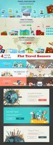 Vectors - Flat Travel Banners