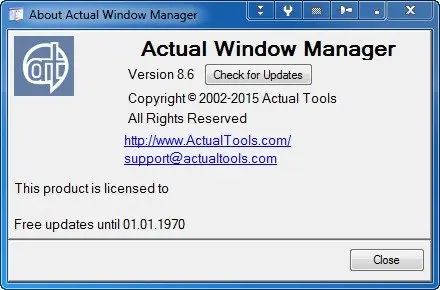 Actual Window Manager 8.6
