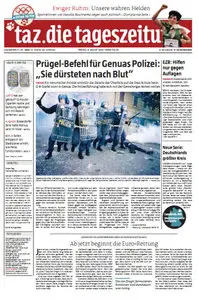 Tageszeitung TAZ vom 03 August 2012