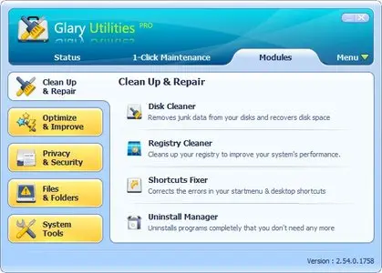 Glary Utilities Pro 2.54.0.1758 Portable