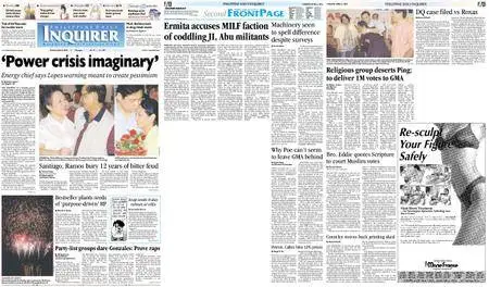 Philippine Daily Inquirer – April 06, 2004