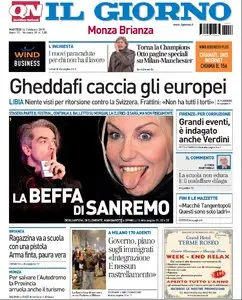 IL GIORNO DEL 16 FEBBRAIO 2010