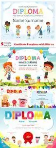 Vectors - Certificate Templates with Kids 19