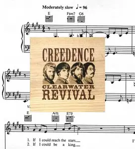 Creedence Clearwater Revival Sheet Music For Piano, Guitare, Lyrics