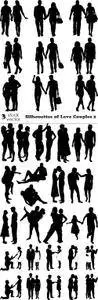 Vectors - Silhouettes of Love Couples 2