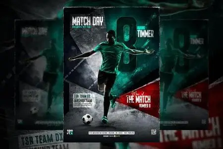 Soccer Flyer Template CAQ28FQ