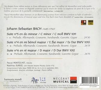 Pascal Monteilhet - Johann Sebastian Bach: Suites BWV 1010 à 1012 (2002)