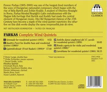 Ferenc Farkas - Complete Wind Quintets