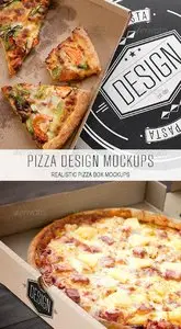 GraphicRiver Pizza Design Mockups
