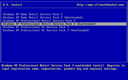 Multiboot Windows XP Install CD + Utilities 1.0 
