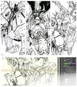 Gumroad -  Creating concepts and illustrations in Pen and Ink (full package)