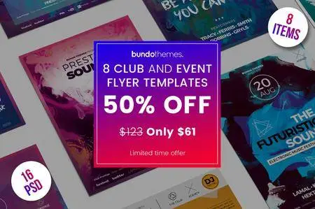 CM - 8 Club and Event Flyer Bundle 2381803
