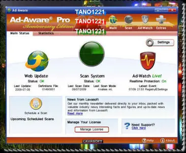 Lavasoft Ad-Aware 2009 Pro 8.0.7 Final