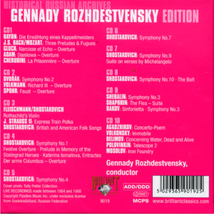 Historical Russian Archives: Gennady Rozhdestvensky (2009)