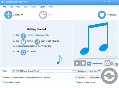 Faasoft Audio Converter 5.4.15.6174 Multilingual Portable