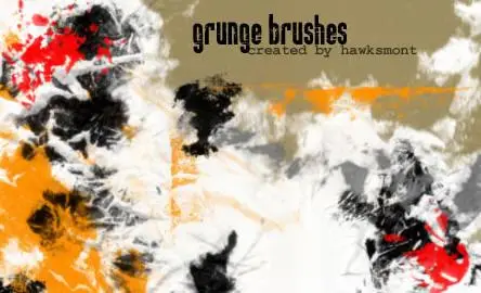 Grunge brushes for Photoshop 