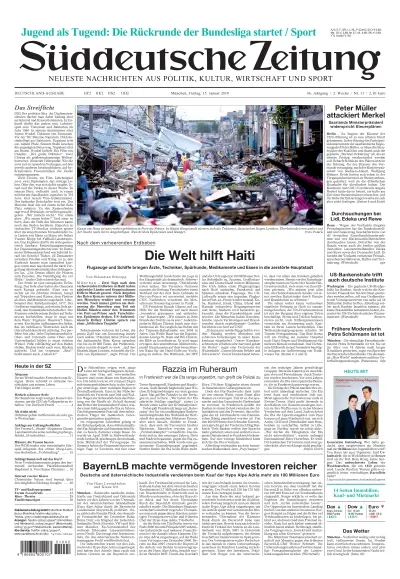 Sueddeutsche Zeitung vom 15.01.2010
