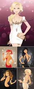 Glamour Girls Vector