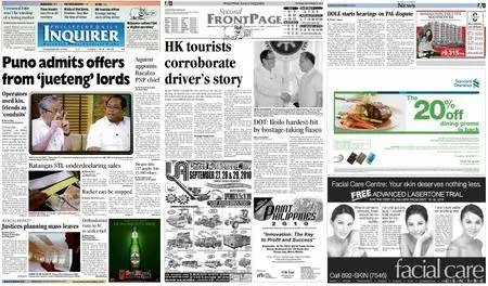 Philippine Daily Inquirer – September 14, 2010