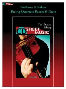 Beethoven & Brahms: String Quartets Scores & Parts by CD Sheet Music
