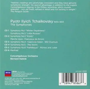 Bernard Haitink, Royal Concertgebouw Orchestra - Tchaikovsky: The Symphonies (2013) (6 CDs Box Set)