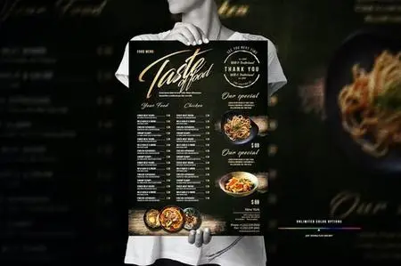 Food Menu Big Poster Design 2