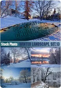 Winter landscape Set 13 - Stock Photo