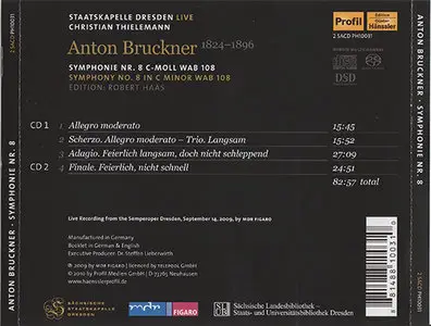  Anton Bruckner - Symphony Nr. 8 WAB 108 (Edition Robert Haas 1939) [2010] {2x Hybrid-SACD // EAC Rip} 