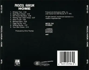 Procol Harum - Home (1970) [MFSL, MFCD 793]