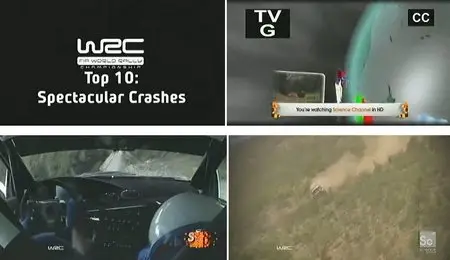 World Rally Championship WRC Top 10 Spectacular Crashes (2009)