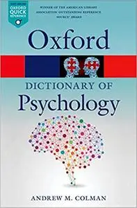 A Dictionary of Psychology  Ed 4