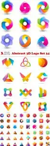 Vectors - Abstract 3D Logo Set 34