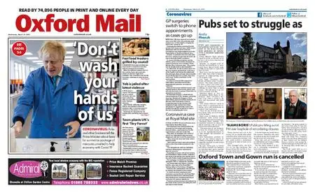 Oxford Mail – March 18, 2020