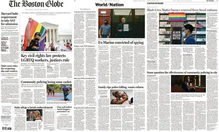 The Boston Globe – June 16, 2020