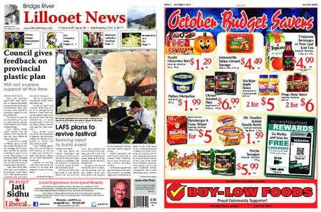 Bridge River Lillooet News – October 02, 2019