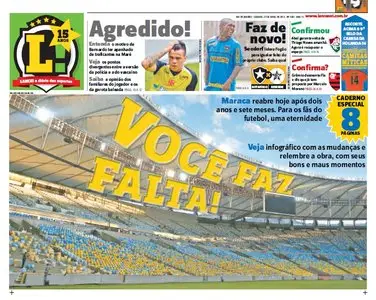 Jornal Lance em PDF, Sabado, 27 de Abril de 2013