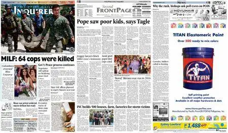Philippine Daily Inquirer – January 27, 2015