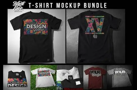 CreativeMarket - BL T-Shirt Mockup Bundle