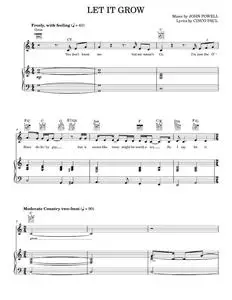Let It Grow - John Powell, The Lorax Movie (Piano-Vocal-Guitar)
