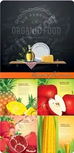 Organic food vector