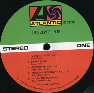 Led Zeppelin – Led Zeppelin III {2014 Remaster Deluxe} Vinyl Rip 24/96
