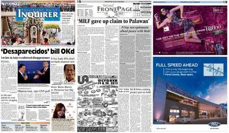 Philippine Daily Inquirer – October 18, 2012