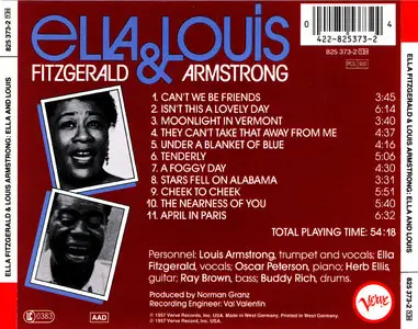 Ella Fitzgerald & Louis Armstrong – Ella And Louis (1957)(Verve - Digitally Remastered By Dennis Drake)