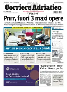 Corriere Adriatico Pesaro - 20 Settembre 2025