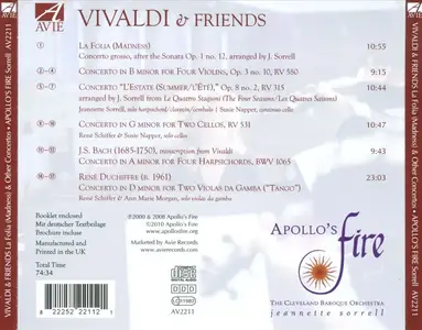 Apollo's Fire, Jeannette Sorrell - Vivaldi & Friends: La Folia (Madness) & Other Concertos (2010)